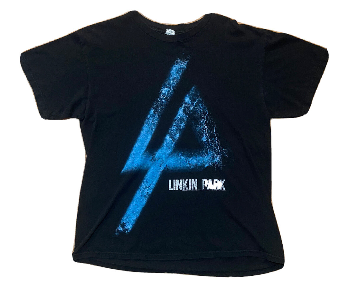 2012 Linkin Park “4” Concert Tour T-Shirt Blue Lightining