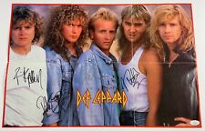 Def Leppard Signed JSA Autograph Hysteria Original Poster Def Leppard Signed JSA Autograph Hysteria Original Poster