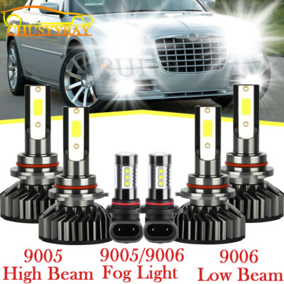 Kit De Faros LED 6000K Para Chrysler 300 2005-2010 - 6 Piezas, Incluye Bombillas Antiniebla