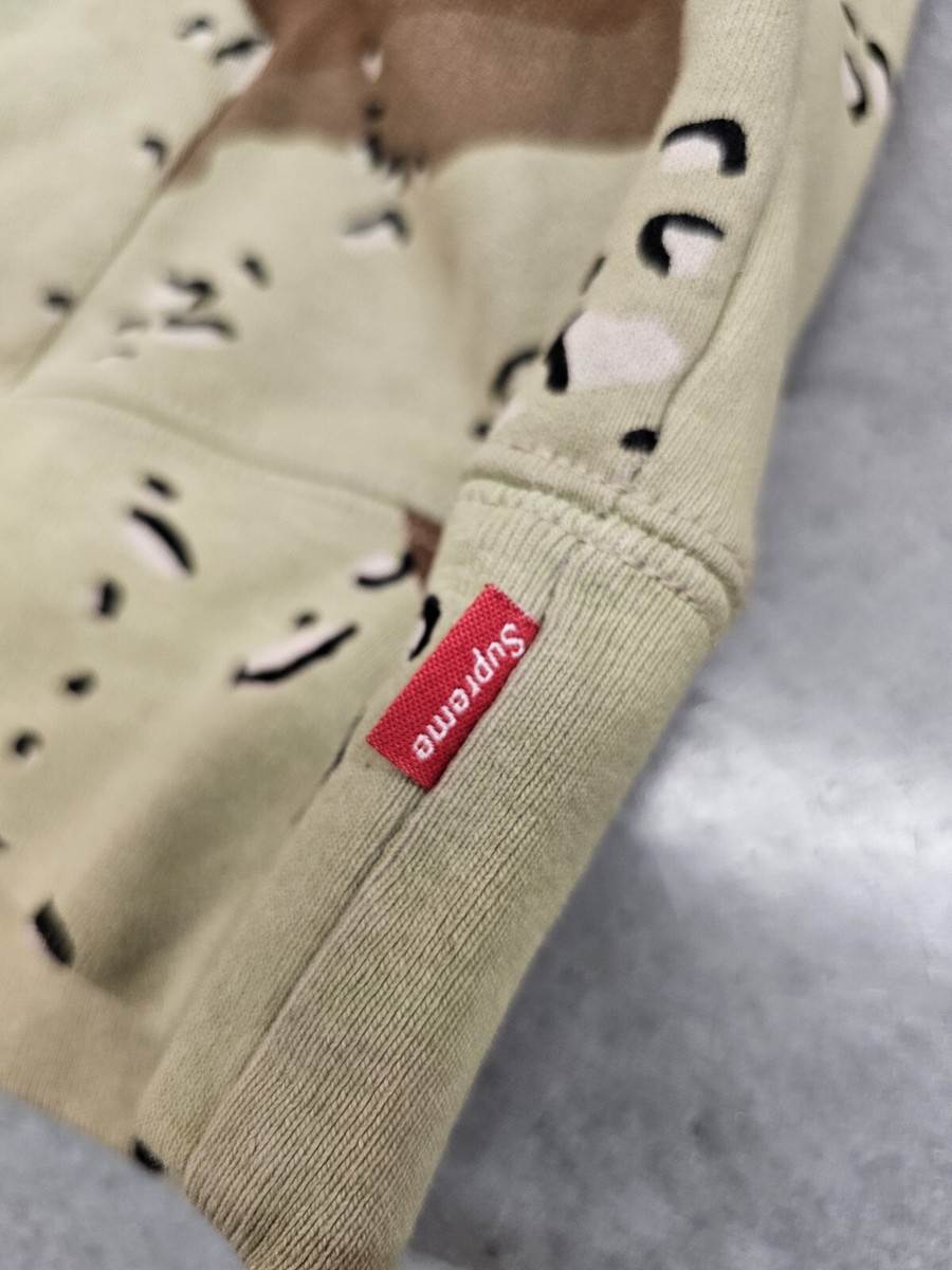 Supreme Peace Hooded Sweatshirt FW20 Chocolate Chip Camo Size