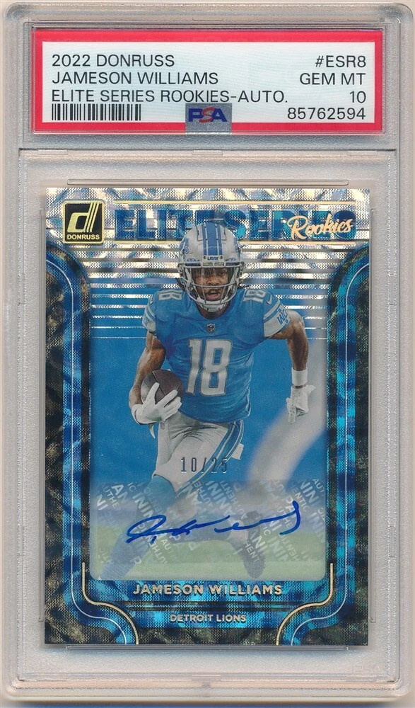 Jameson Williams Panini Donruss Elite Series Rookies #ESR8 Autograph