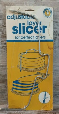 Vintage Adjustable Cake Layer Slicer Cutter by Rowoco