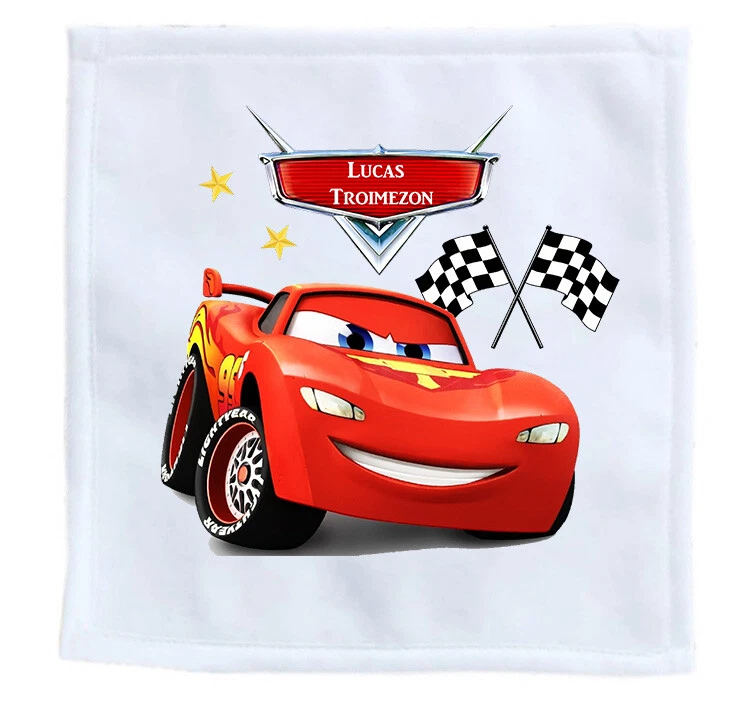 serviette enfant pour école - invité auto car personnalise nom prénom réf 18 - Photo 1/1