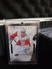 15/16 UD Exquisite  Dylan Larkin Rookie Signatures Auto RC #'ed /15 RARE!!