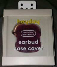 1 heyday AirPods Gen 1  2 Case Flocked Leopard Print Dark Cherry