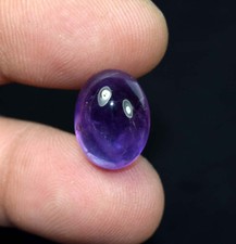 Cabochon ovale en vrac d'améthyste africaine 100 % naturelle de 13,10 cts
