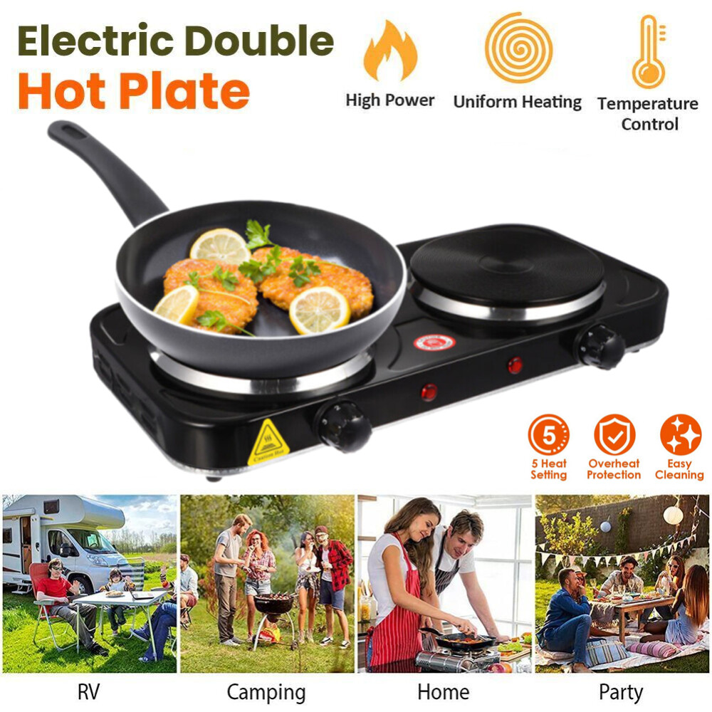 Duronic Camping Cooking Hot Plate Duronic Hot Plate HP1 BK 1500W