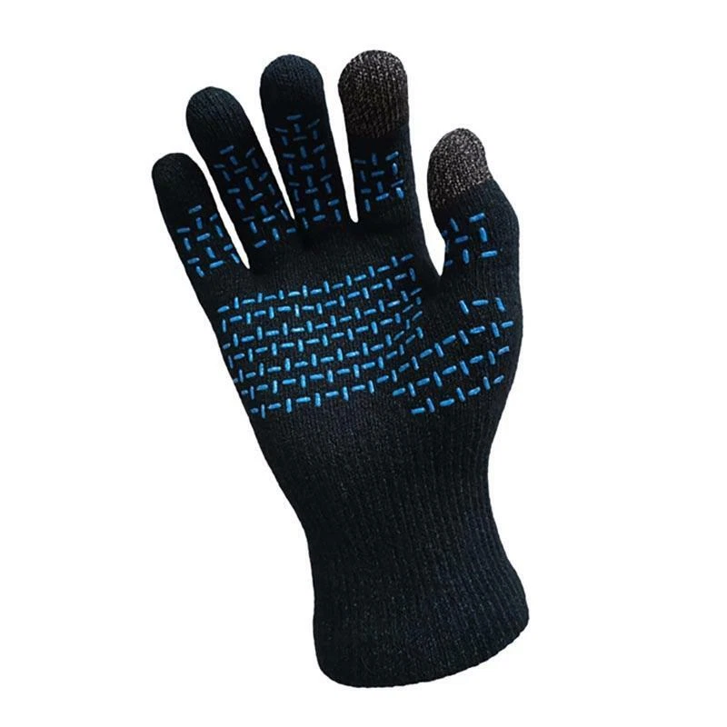 DexShell Waterproof Ultralite Knit Gloves Touchscreen Tips In Black X-Large