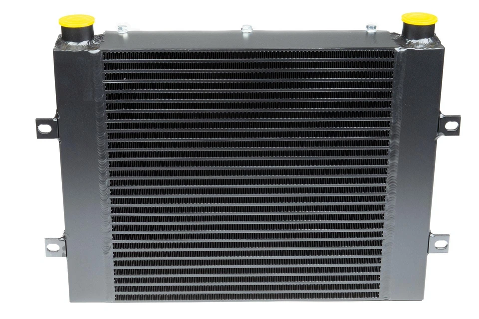 Enfriador de aceite Maxim Mobile con ventilador y cubierta: 12 VDC, 52 GPM, 1 puertos NPT Foto 2 de 4