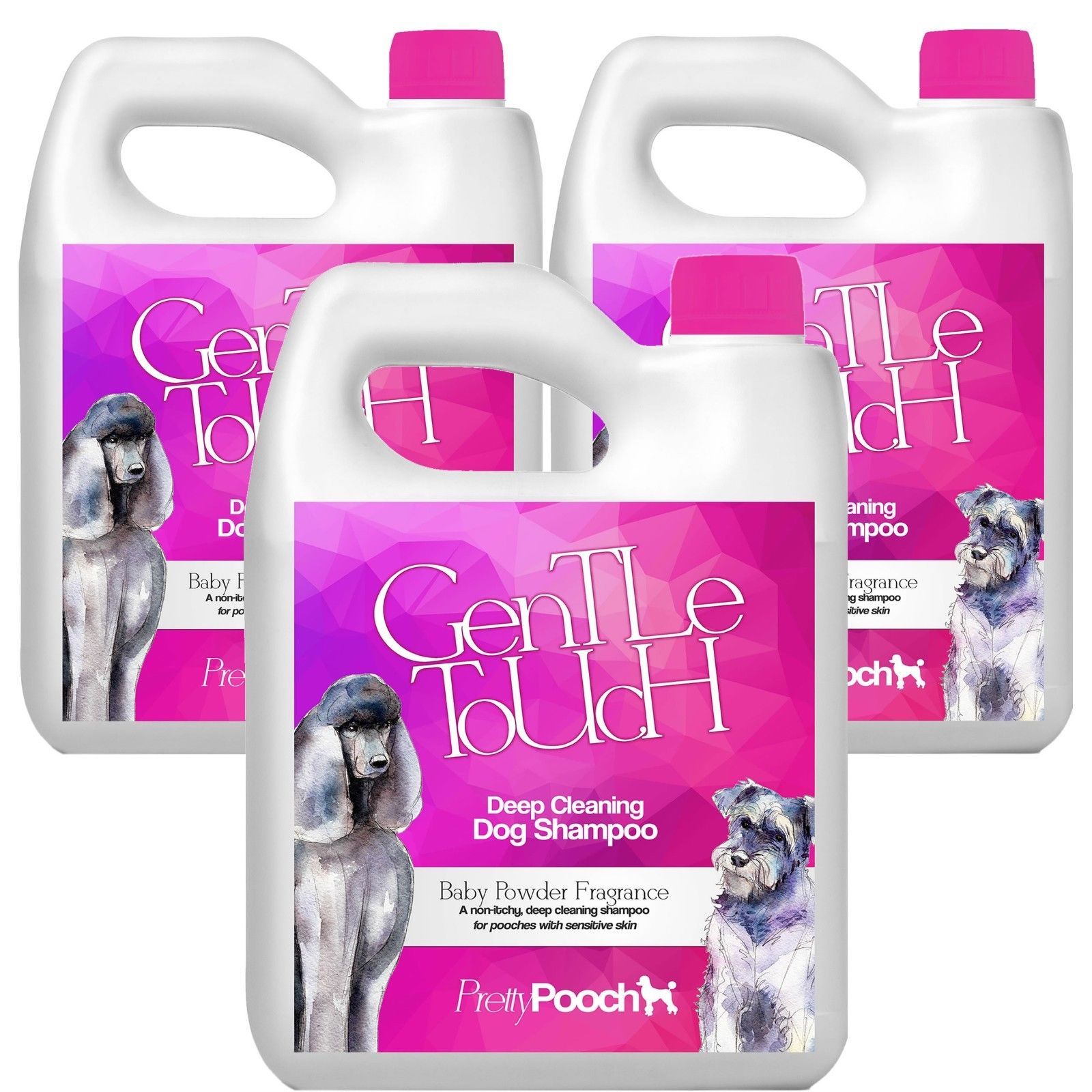 Dog Puppy Shampoo Conditioner Baby Powder Fresh Itchy Dry Skin 15L Pretty Pooch