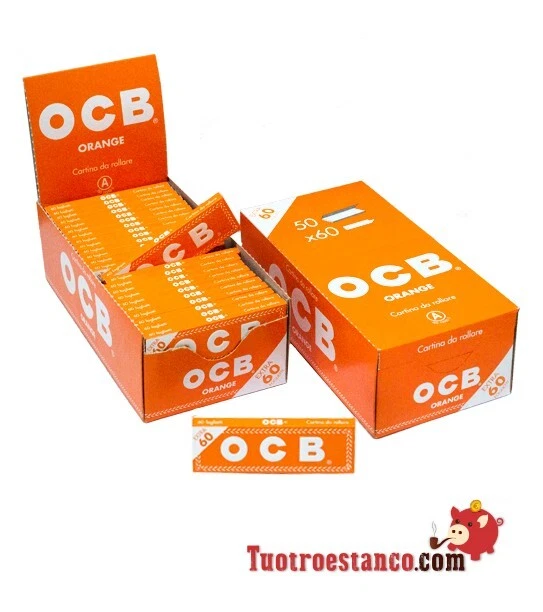 Pack DUE Cartine OCB Orange de 70 mm - 100 libretto - Imagen 3 de 4