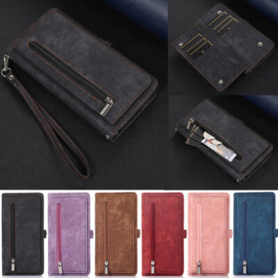 Zipper Wallet Leather Phone Case For Xiaomi Mi 13 Lite 14 Redmi Note 12 11 10
