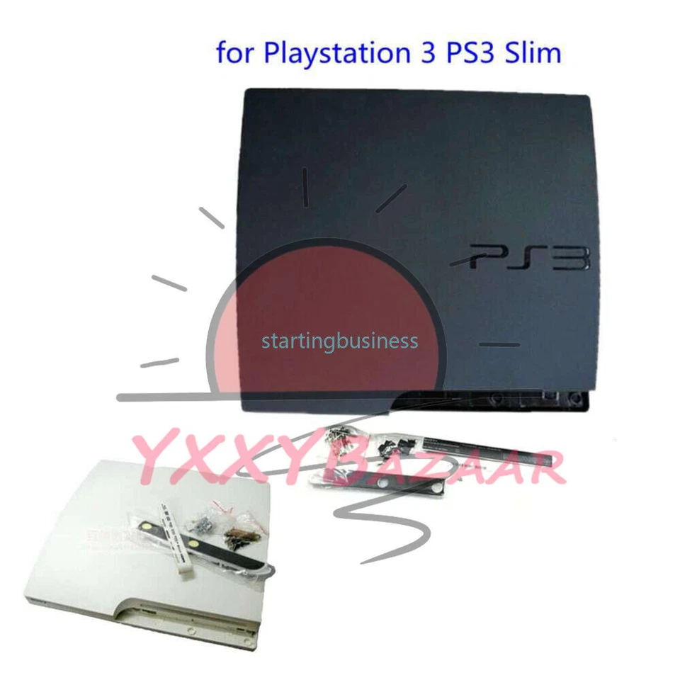 For PS3 Slim Console 2000 20XX 2500 - White Black Complete Housing Shell Case~ - Image 2 of 4