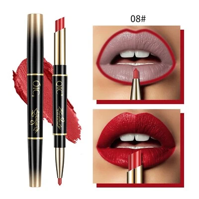 Lippenstift und Lip Liner Kombination (2 in 1) Beauty QIC UK Verkäufer