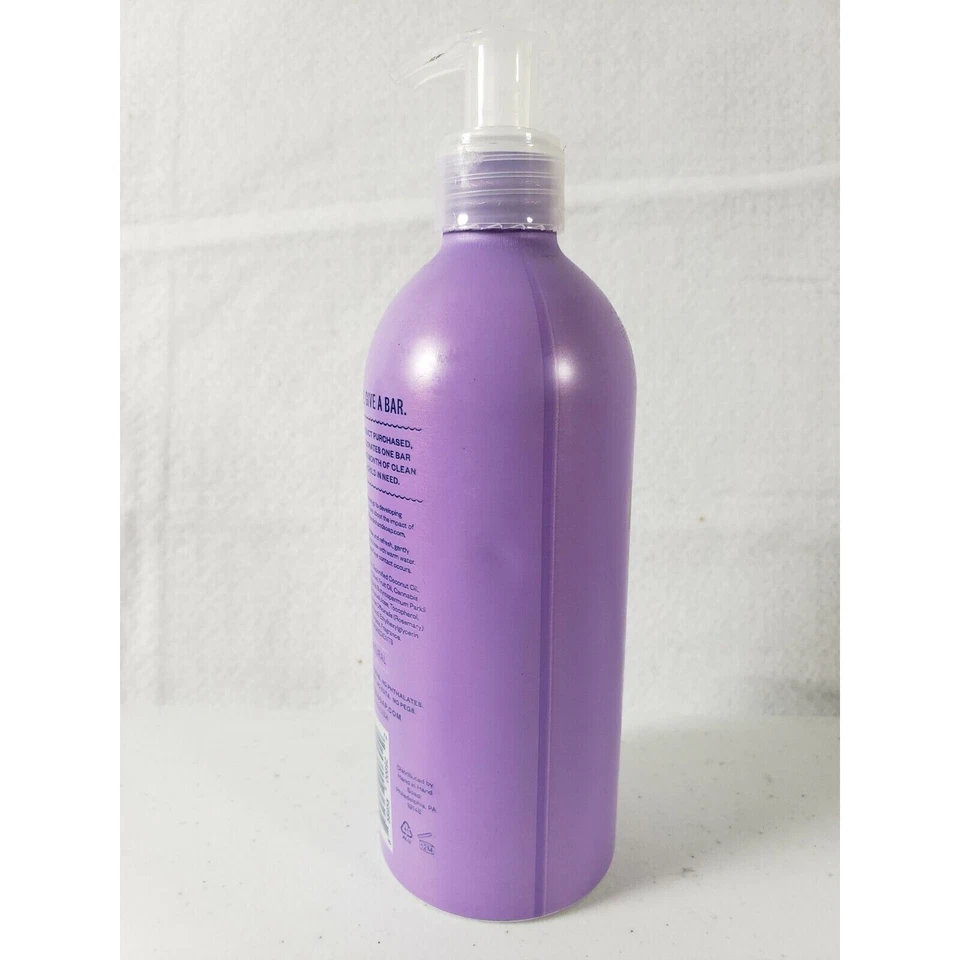 Jabón de manos vegano lavanda mano a mano sin aceite de palma 10 oz sostenible Foto 3 de 4
