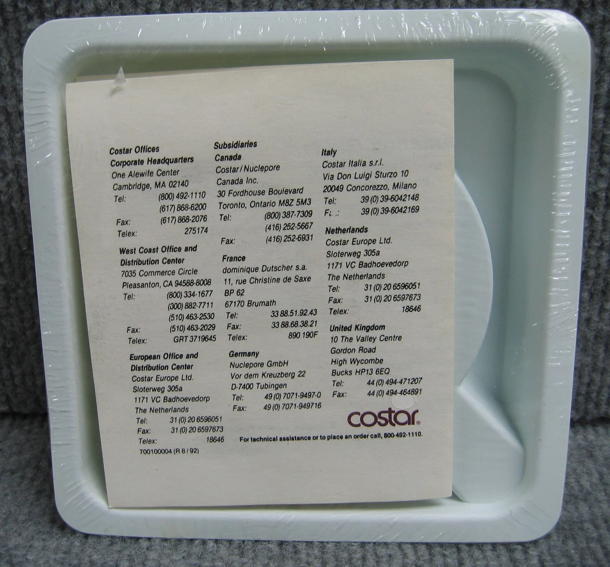 CORNING COSTAR NUCLEPORE FILTRATION PRODUCTS 111706 PC MB 90MM 0.2UM | eBay