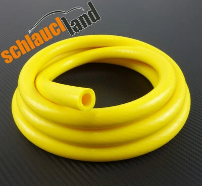 SCHLAUCHLAND 1m Silikonschlauch VARIO gelb ID 5mm *** Unterdruckschlauch Gewebeschlauch