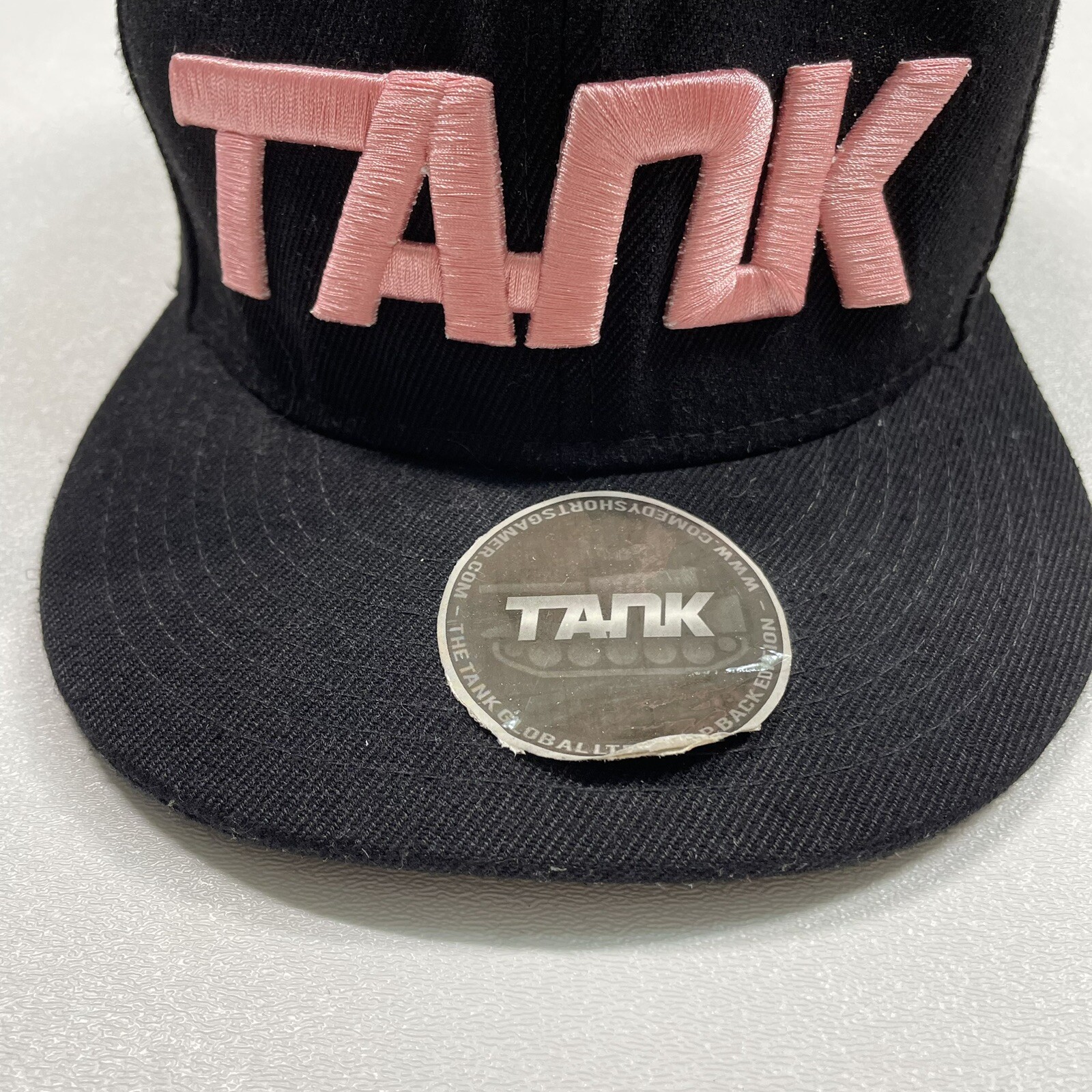 Tank By Deji Hat Cap Men’s Black Pink Snapback Embroidered
