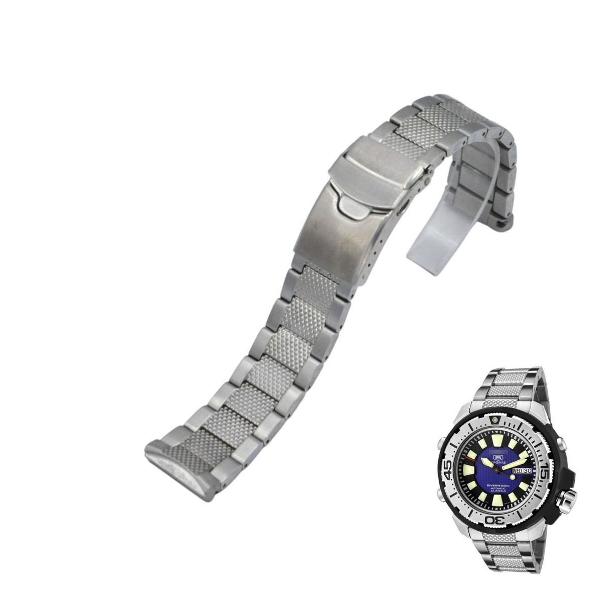 Seiko 5 Divers 200m SKZ245 22mm Stainless Steel Watch Bracelet For