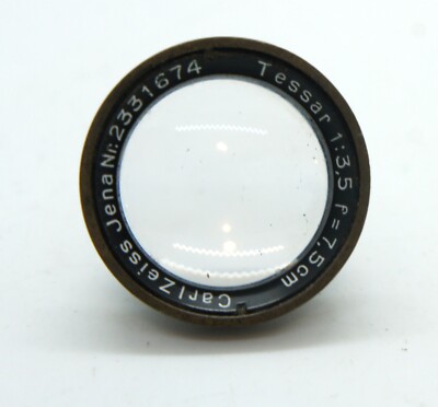 Carl Zeiss Jena Tessar 7.5 cm F3.5 Front lens cell | eBay