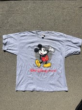Vintage Walt Disney World Mickey Mouse Short Sleeve Crewneck Graphic T-Shirt XL