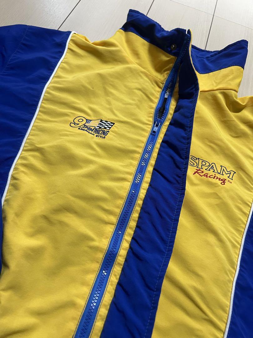 JH DESIGN Racing Jacket SPAM Blue/Yellow Size 2XL | eBay