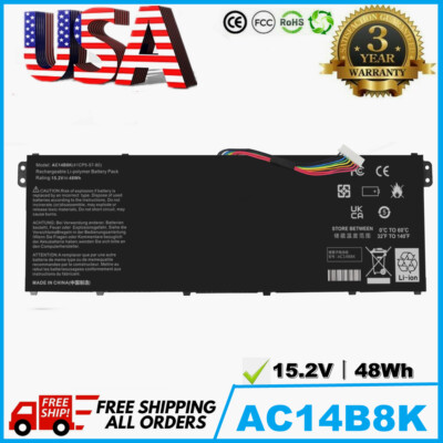AC14B8K AC14B3K Battery for Acer Chromebook CB5-311 CB3-531 CB5-571 4ICP5/57/80