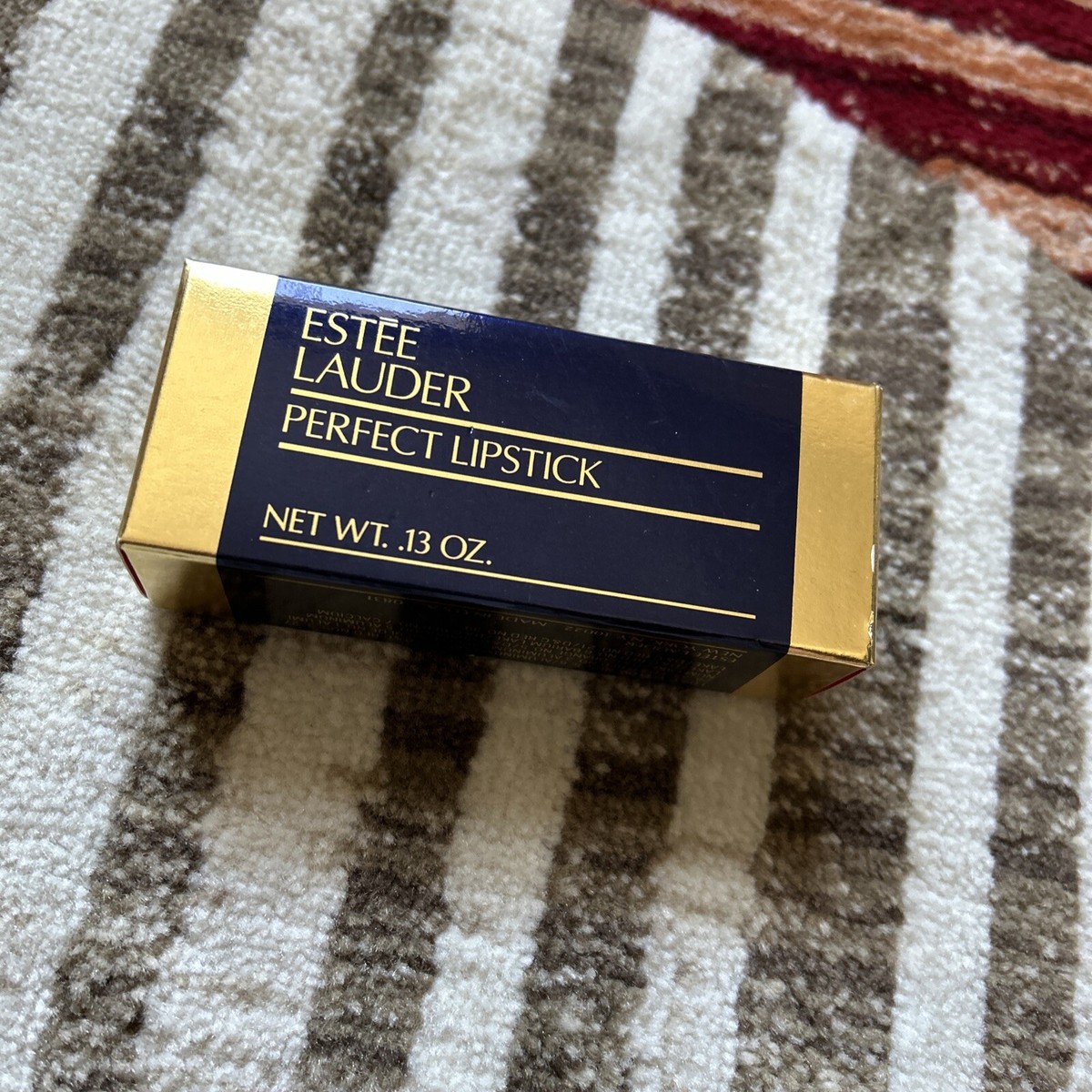 Estee Lauder Perfect Lipstick PERFECT ORANGE Gold Case New Vintage