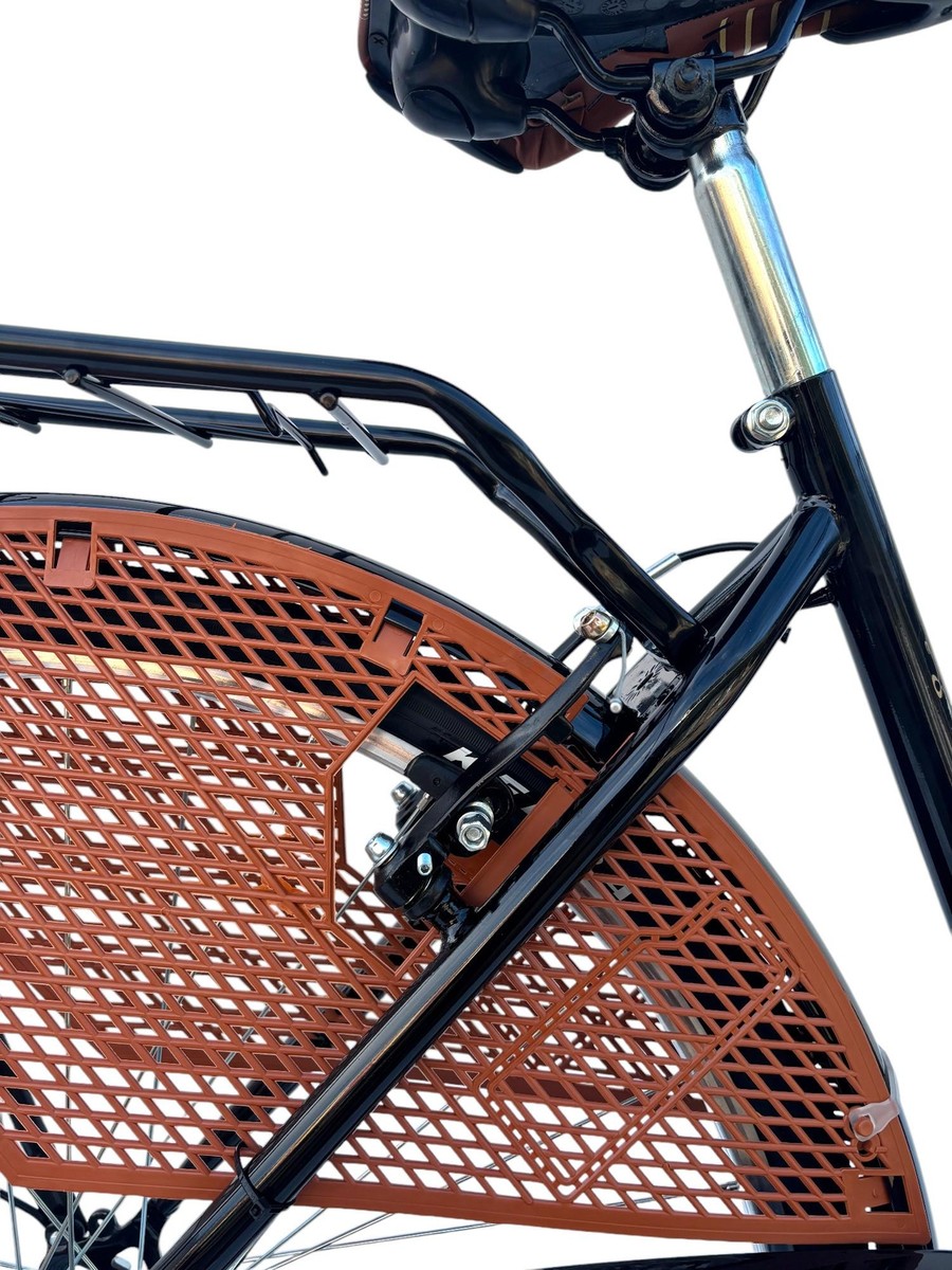 Bicicletta Donna Da Passeggio 26 Bici Città Vintage Con Vimini E Borse Bianca