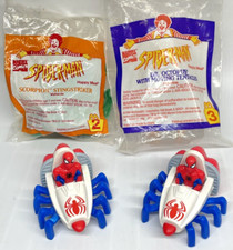 Vintage Spider Man McDonalds Happy Meal Toys LOT of 4
