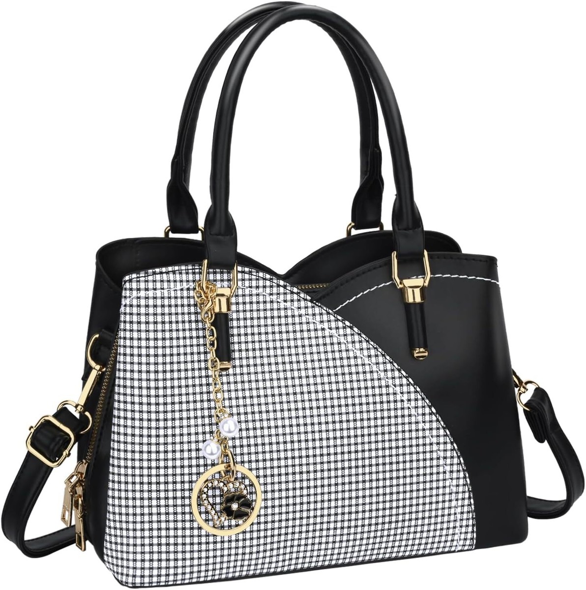 KKXIU Triple Compartments Purses and Handbags for Women Fashion 1