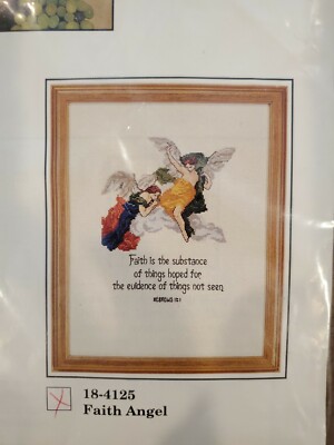 NEW Herrschners ''Faith Angel'' Counted Cross Stitch Kit No. 18-4125  UNOPENED