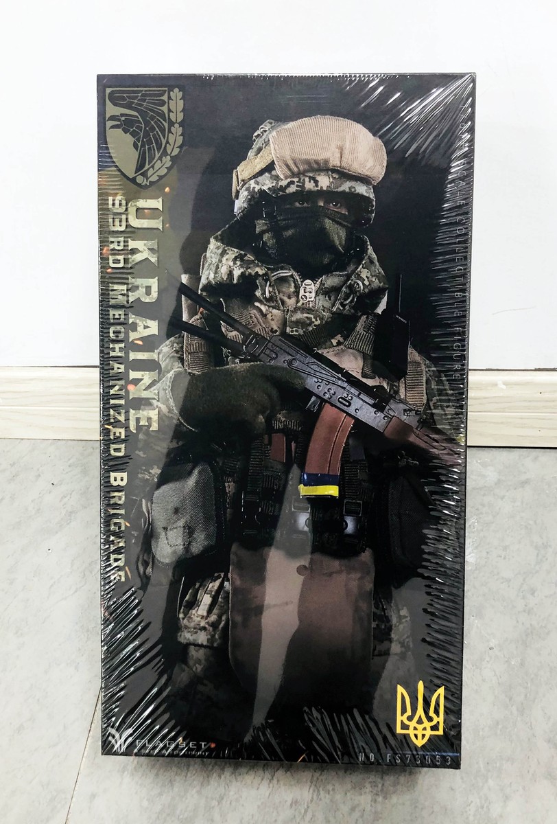 その他 FLAGSET 1/6 Ukraine 93rd Mechanized FLAGSET - (SFG) United States Army Special Forces Group