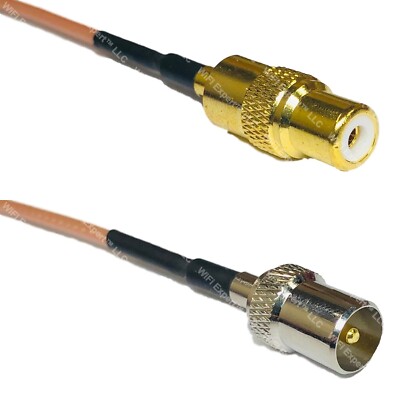 RG316 RCA FEMALE to DVB TV Pal Male RF Cable Rapid-SHIP LOT