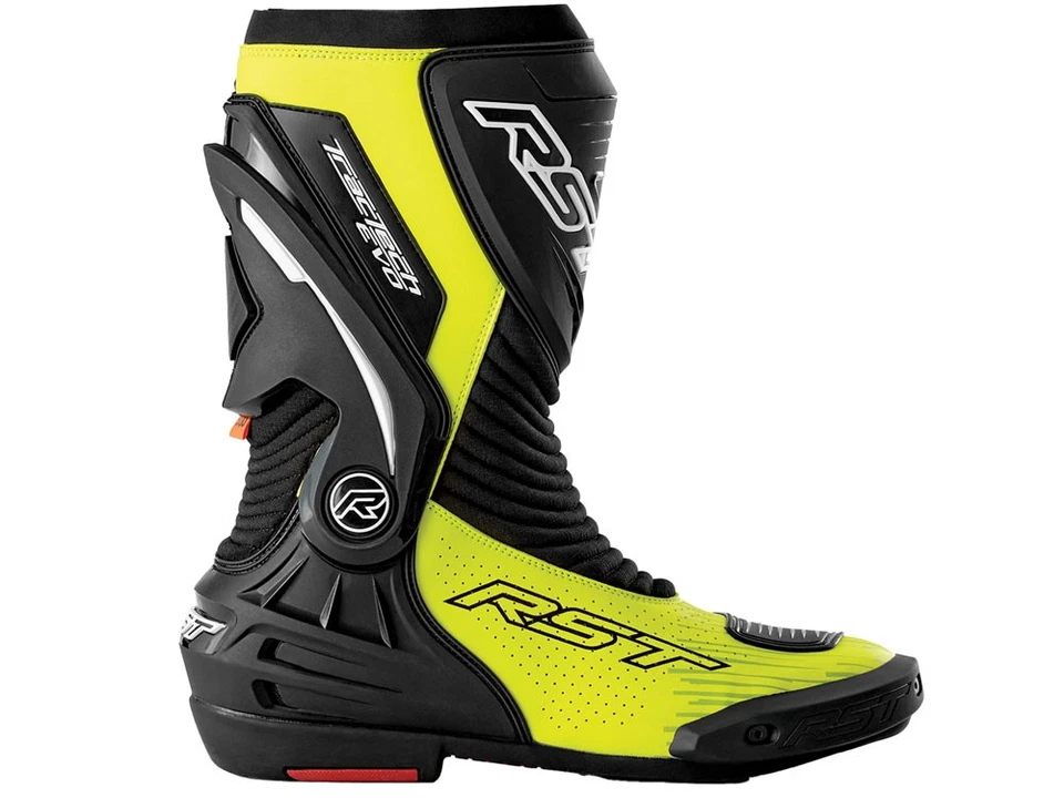 RST Tractech Evo D3O Bottes Moto Motorradstiefel Noir/Neon Jaune Taille 43 - Photo 1/1