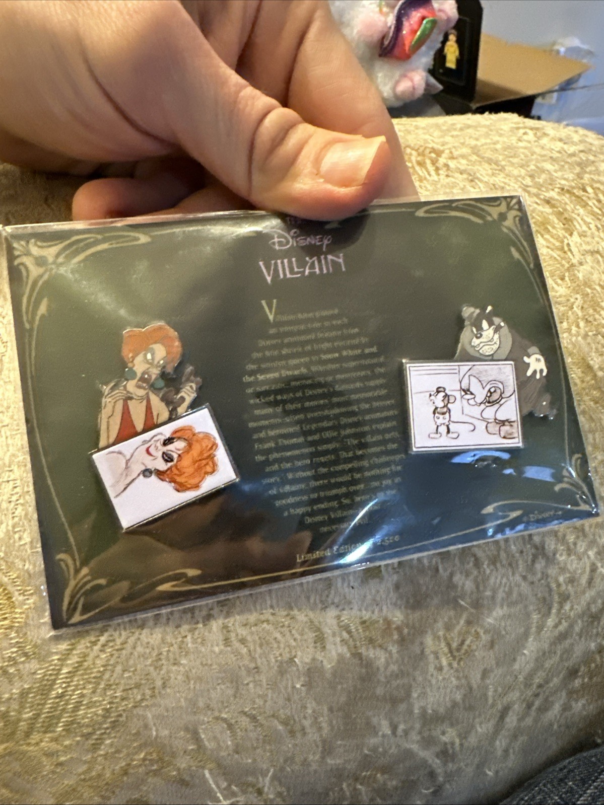 Disney Catalog Villains Madame Medusa And Pete Pin Set LE 2500