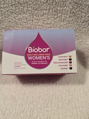 Biobor Womens Daily Wellness(14pks) 5in1 Solution for Health and Beauty, Gummies