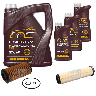 FEBI Inspektionspaket 8L MANNOL Energy Formula PD 5W-40 für Mercedes-Benz