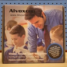 Alvoxcon Wireless Headset Lavalier Microphone System Wireless Lapel Mic Best