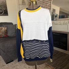 Vintage London Fog Nautical Colorblock Sweatshirt