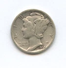 1934-P  Mercury Dime - 90% Silver - Free Shipping