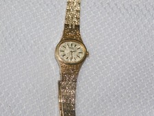 Vintage Seiko Watch Women Gold Tone Round Dial 2020-1520-5759