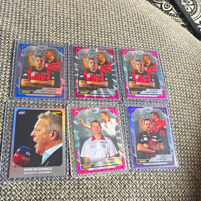 Panini PDC World Championship 2026 6 Karten Lot Wattimena Clayton #/