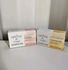 2 Pack Spring & Vine Volumizing Shampoo Bar Grapefruit & Rosemary Fragrance Free