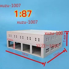 1/87 HO Scale Buildings Train Railway House Factory Building Model Scending Gray