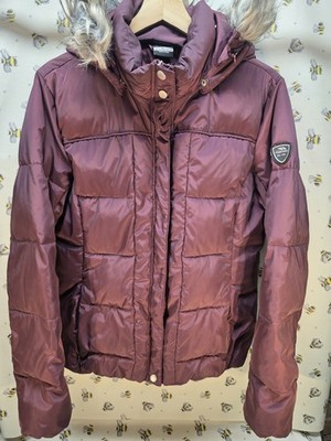 Trespass Women's Purple Hooded Puffer Jacket Size L 14