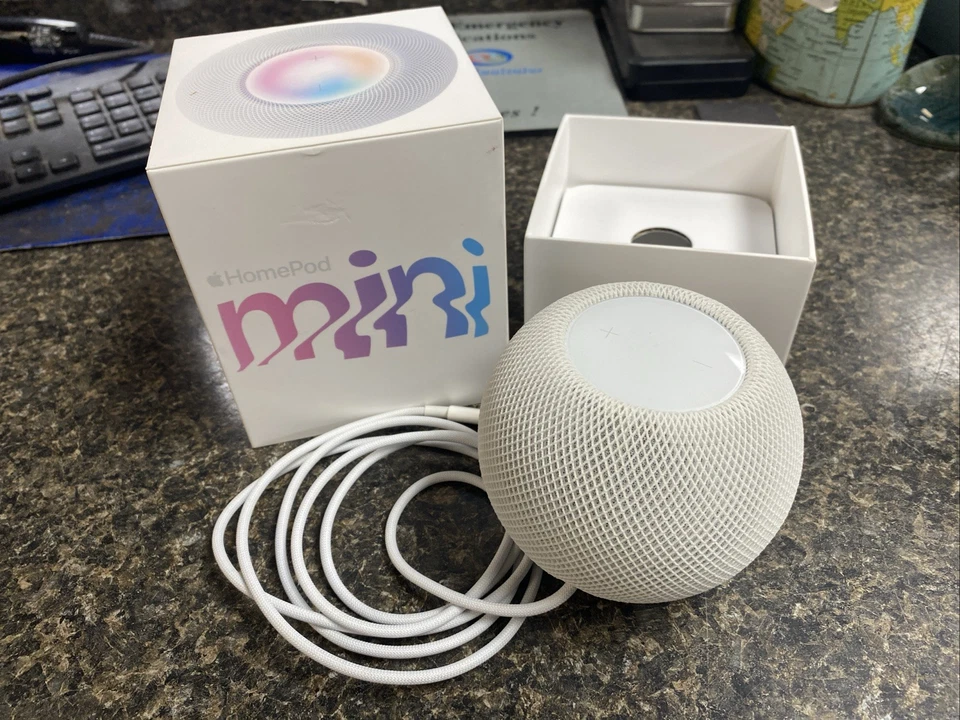 Apple HomePod mini Smart Lautsprecher - Weiß - Modell = MY5H2LL/A - A2374