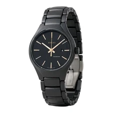 Rado True Women's Black Dial Ceramic Bracelet Watch - R27059162 ($1800 MSRP)