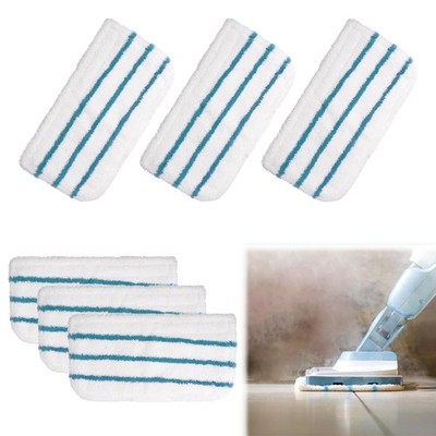 6 x Steam Cleaner Pads, Washable Microfibre Replacement Pads for Beldray BEL01097 un...