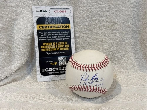 BEAUTIFUL Pedro Martinez HOF 2015 AUTOGRAPHED OML Baseball, Boston Red Sox, JSA!